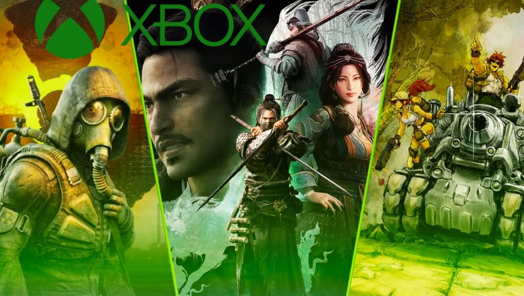 Xbox war games, including scenes from a single-player campaign, a historical World War II battle, and a modern military conflict.