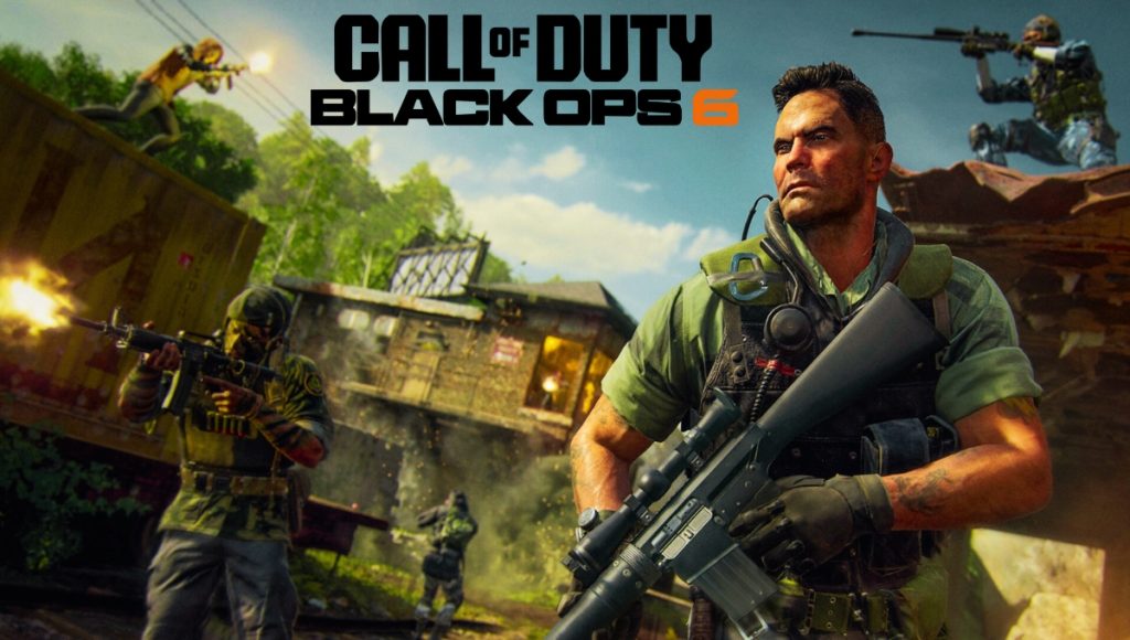 Call of Duty: Black Ops 6, showing a soldier in a 1990s-era setting, highlighting its place among the best war Xbox games.