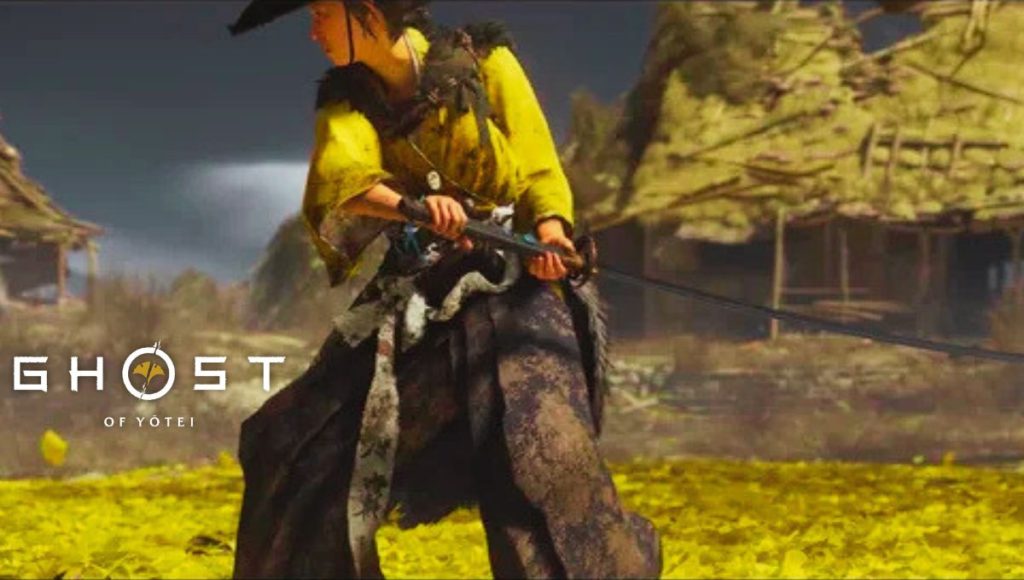 A ghost of yotei odachi, an oversized and ghostly blue blade, stands poised against a backdrop of the snowy Mount Yotei. The odachi is glowing faintly and appears ready for battle.