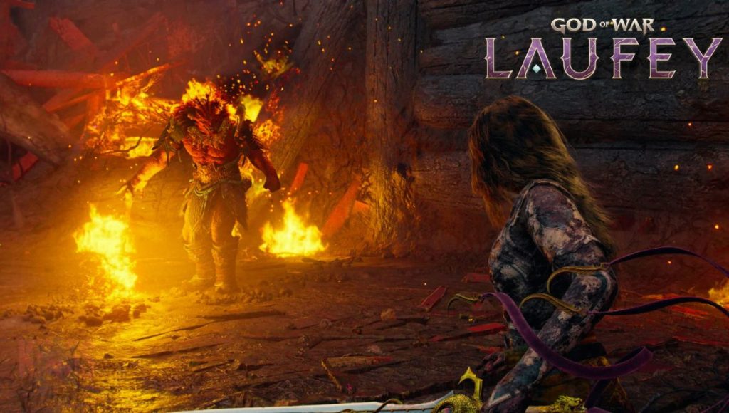 God of War Laufey, also known as Faye, showcasing lethal agility, Jötnar power, aerial combat, and fluid Norse era gameplay.