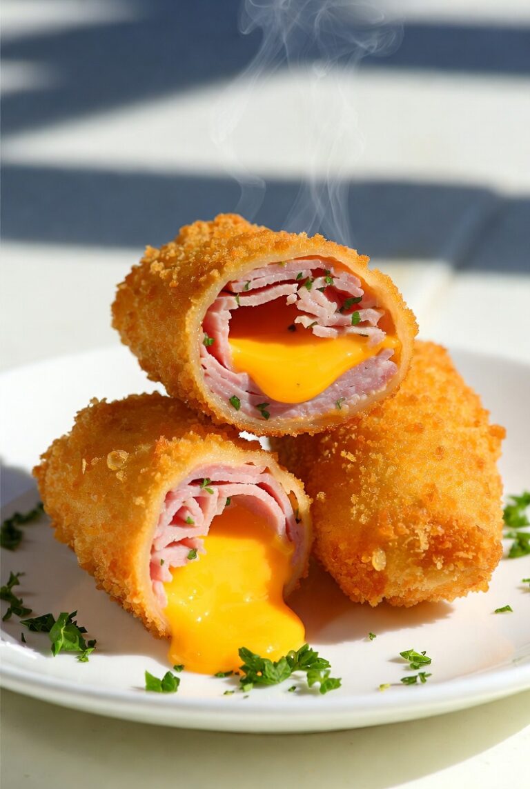 Ham and Cheese Rolls Recipe: Crispy Fried Bites Everyone Loves