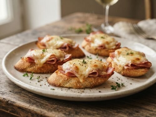 Easy Ham and Cheese Crostini Recipe with Melty Topping Baguette_crostini_with_ham_and_202608161148
