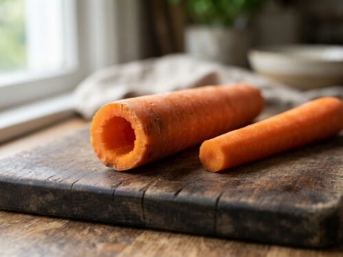 How to Easily Core a Carrot for Perfect Texture Carrot_cylinder_on_cutting_board_202608191205