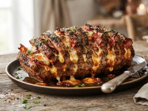 Hasselback Pork Roast with Bacon and Cheese Pork_roast_with_bacon_cheese_202608031523