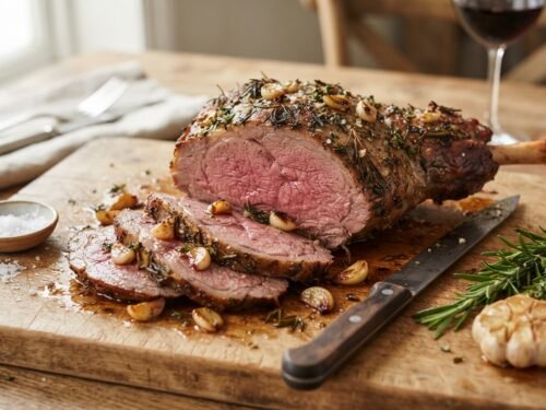 Roasted Garlic and Herb Leg of Lamb Recipe Roasted_lamb_with_garlic_herbs_202608071305