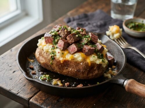 Steak Loaded Baked Potato with Chimichurri and Cheese Steak-loaded_baked_potato_on_ski…_202608070942